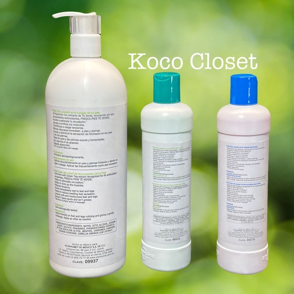 STANHOME FRESCA PIE GREEN TEA 930ml EUCALYPTUS 300ml MENTHOL 300ml FEET LOTION - Picture 7 of 9